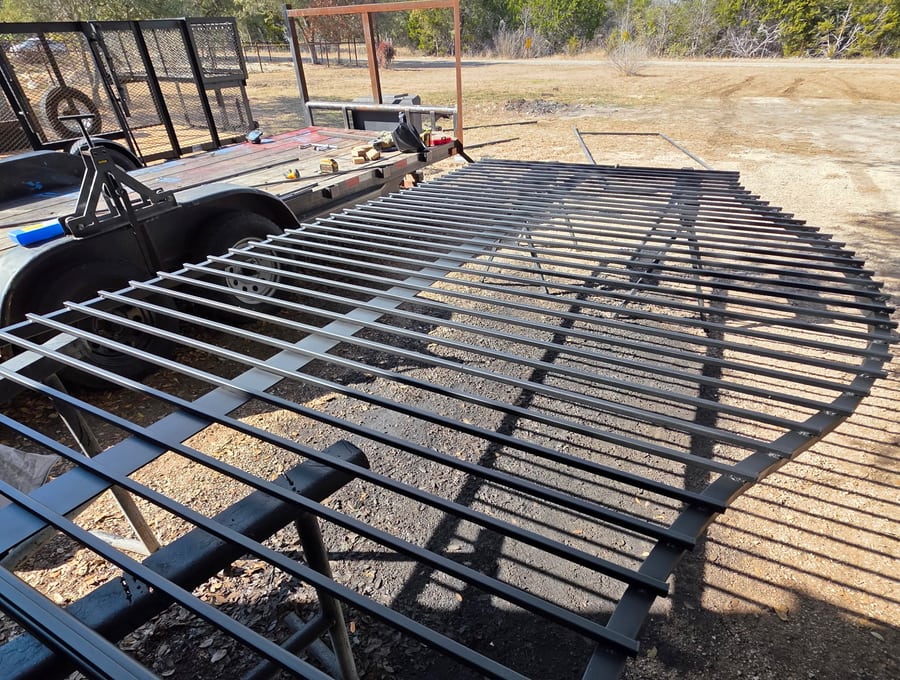 Ornamental iron panel