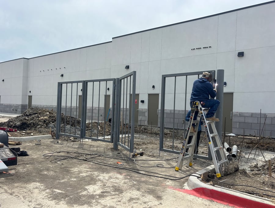 Commercial steel install